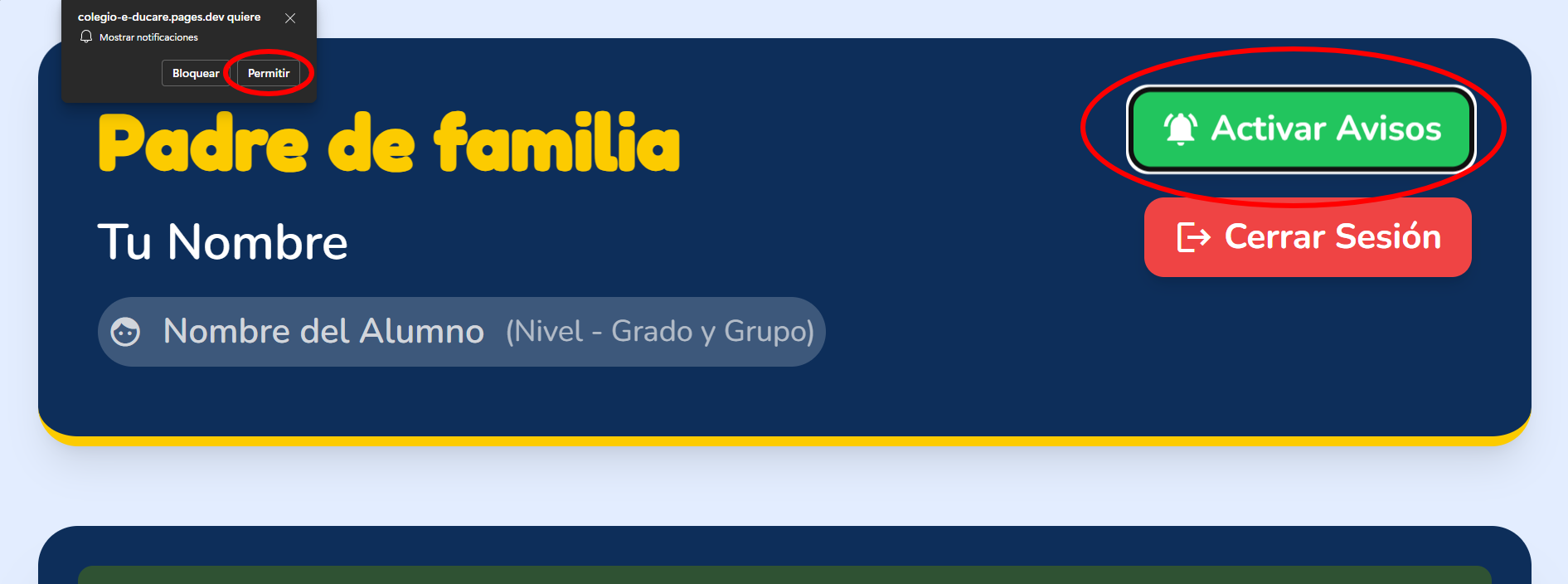 Paso 3: Notificaciones